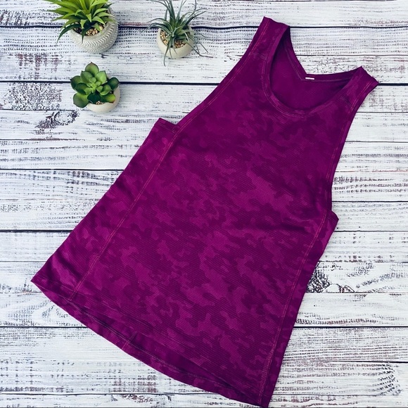 Lululemon Fuscia Camo Tank - Picture 1 of 7